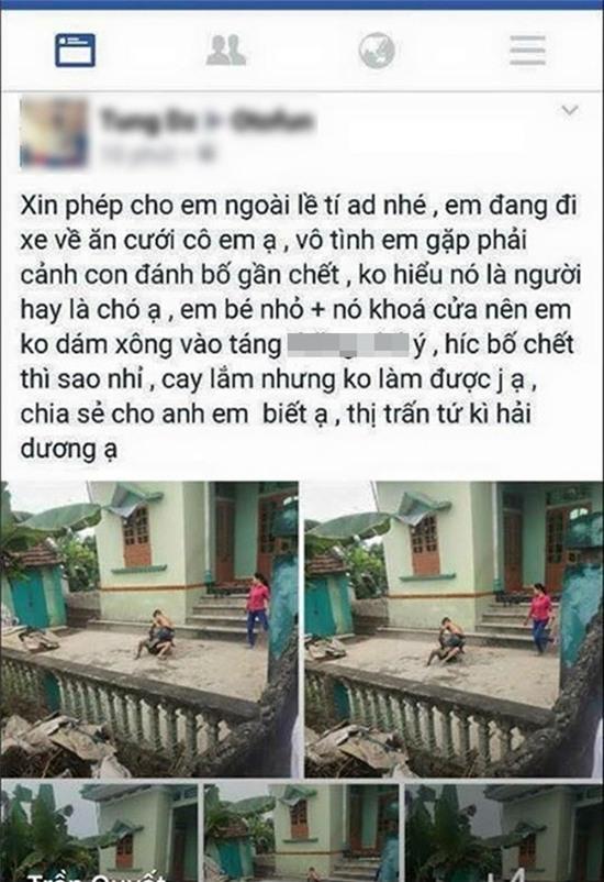 Những thông tin xuất hiện trên Facebook về vụ việc 