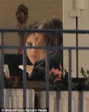 Lots to talk about: Posh herself was pictured deep in conversation as she joined Eva at the table