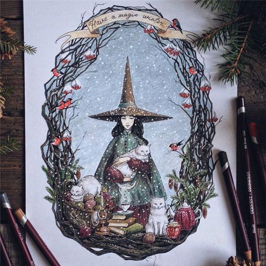 Bộ sưu tập tranh chì nước long lanh đến từ xứ sở thần tiên - Ảnh 4.