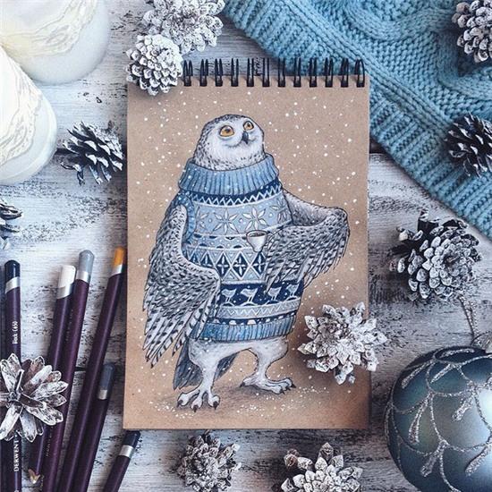 Bộ sưu tập tranh chì nước long lanh đến từ xứ sở thần tiên - Ảnh 8.