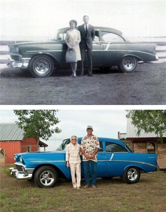 A Couple With Their Car