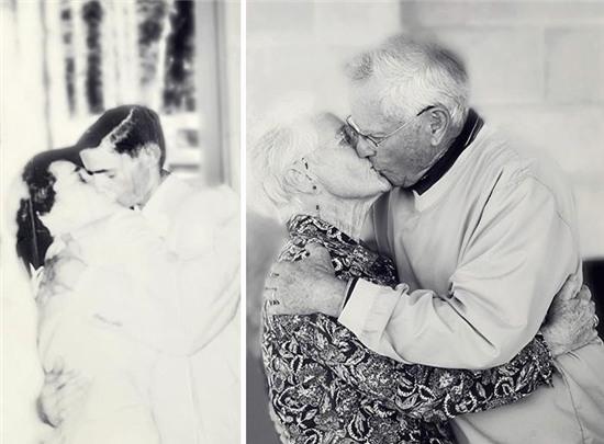 My Grandparents On Their Wedding Day And 60th Anniversary