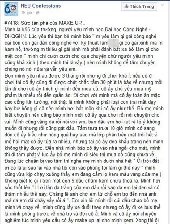 ảnh trước và sau trang điểm