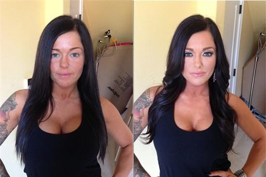 ảnh trước và sau trang điểm