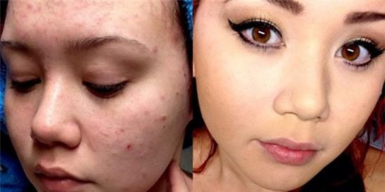 ảnh trước và sau trang điểm