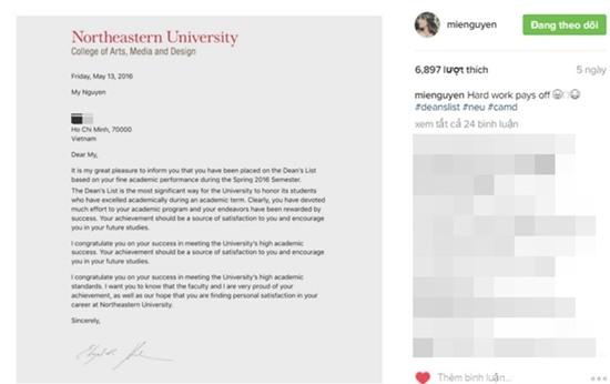 Mie Nguyễn lại khiến fan ngưỡng mộ khi trở thành sinh viên xuất sắc của trường đại học danh tiếng Mỹ - Ảnh 2.