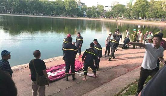 nắng nóng 40 độ, nam thanh niên, nhảy hồ, tử vong, hồ Thiền Quang, hà nội