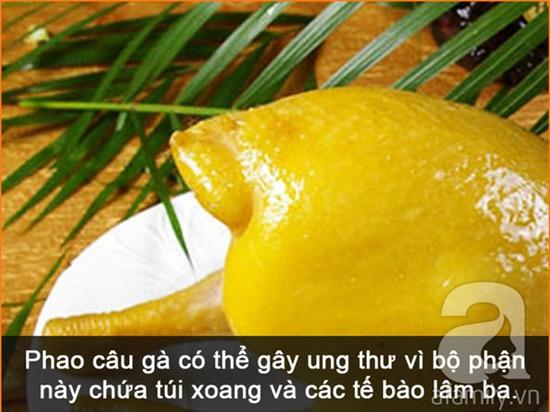 bo phan ga khong nen an