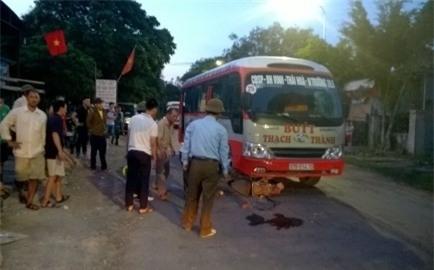 Hiện trường vụ tai nạn.