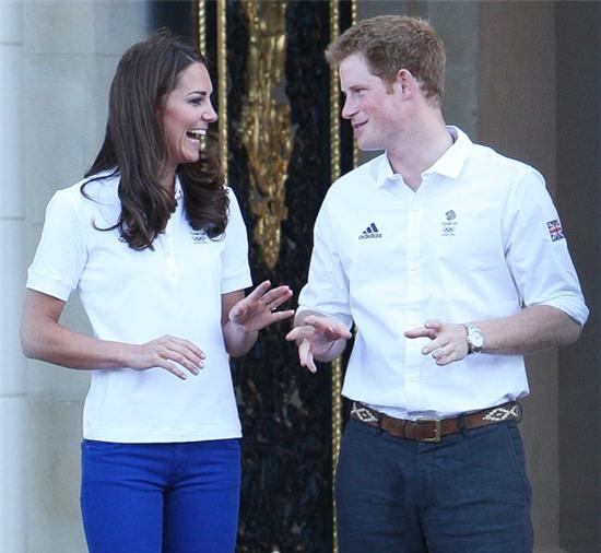 They shared a sweet moment when they greeted the Olympic Torch at Buckingham Palace in July 2012.