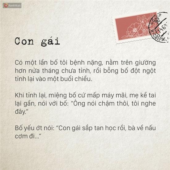 Ngày của bố, hãy đọc những mẩu truyện rất nhỏ này để thấy thương bố nhiều hơn - Ảnh 2.