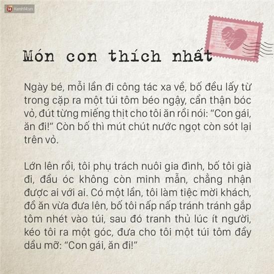 Ngày của bố, hãy đọc những mẩu truyện rất nhỏ này để thấy thương bố nhiều hơn - Ảnh 3.
