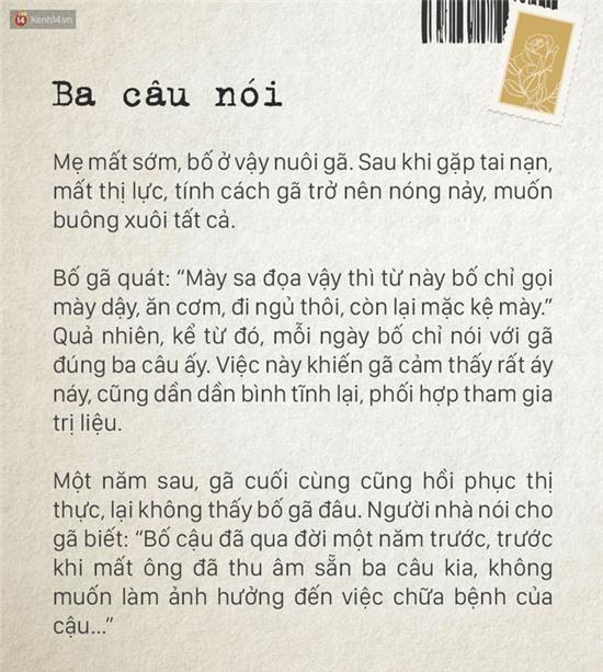 Ngày của bố, hãy đọc những mẩu truyện rất nhỏ này để thấy thương bố nhiều hơn - Ảnh 4.