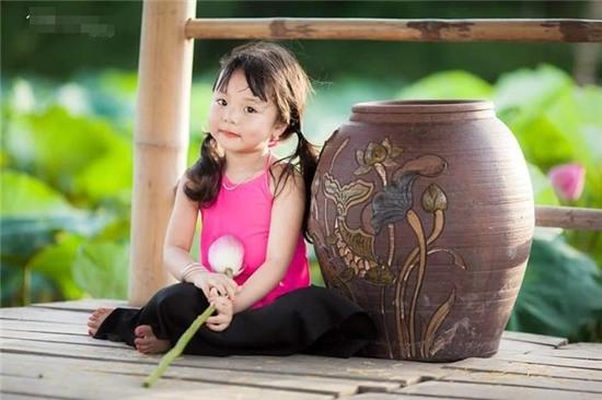 bộ ảnh, em bé, Na My, đốn tim cư dân mạng, sen, trong trẻo, Gia Lâm