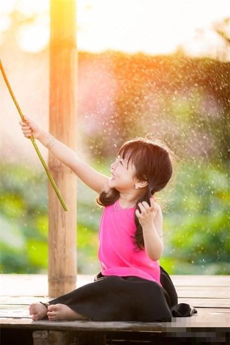 bộ ảnh, em bé, Na My, đốn tim cư dân mạng, sen, trong trẻo, Gia Lâm