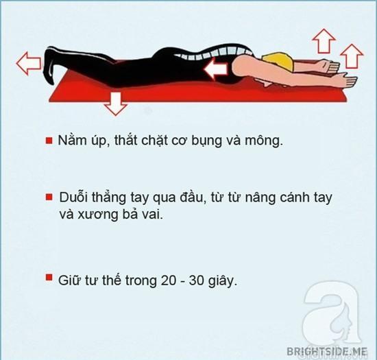 bài tập cho bạn tư thế đúng