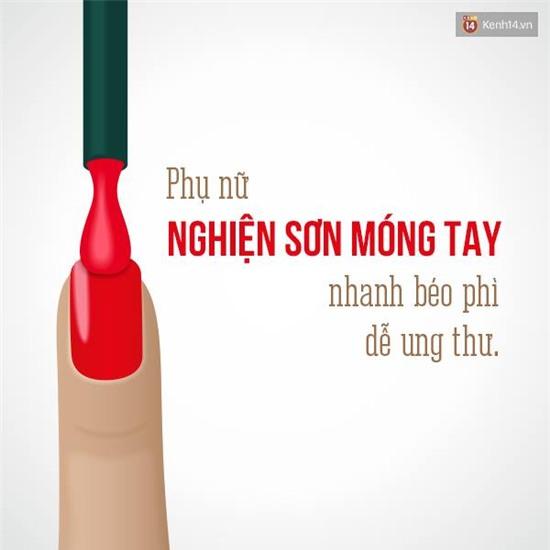 Phụ nữ nghiện sơn móng tay nhanh béo phì, dễ ung thư - Ảnh 1.