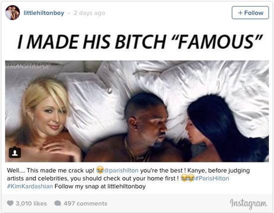 Paris Hilton, Kylie Jenner dap tra MV cua Kanye West hinh anh 1