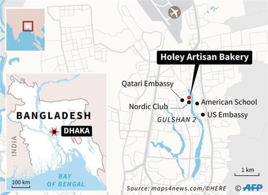Nổ súng, bắt cóc con tin tại nhà hàng ở Bangladesh - Ảnh 2.