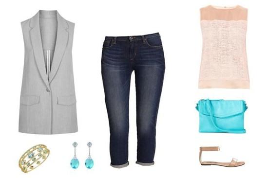 6 cong thuc mua he voi quan jeans cho co nang cong so hinh anh 3