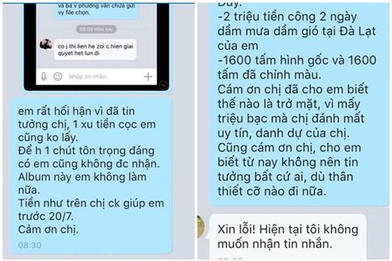quỵt tiền chụp ảnh cưới