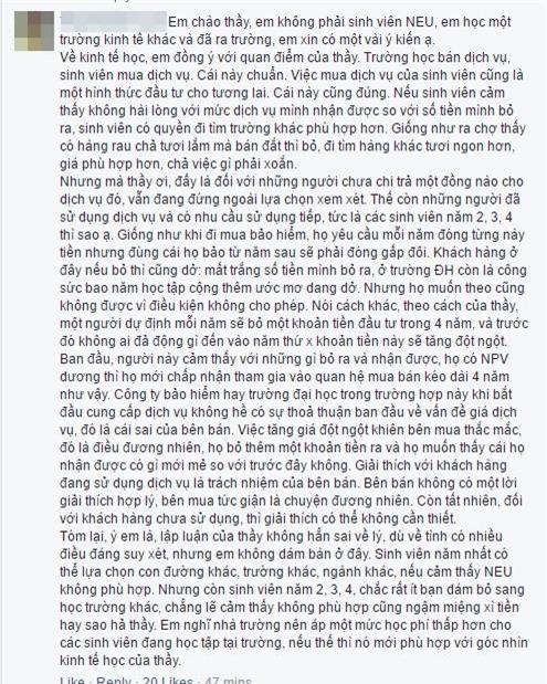 Bài viết gây bão của thầy giáo NEU: Trường ĐH không cần quan tâm gia cảnh sinh viên? - Ảnh 4.