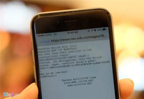 Website Dai hoc Kinh te Quoc dan bi xam nhap hinh anh 1