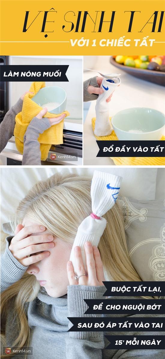 Chỉ với 1 bát muối và 1 chiếc tất, bạn sẽ không phải tới bác sĩ tai mũi họng nữa! - Ảnh 1.