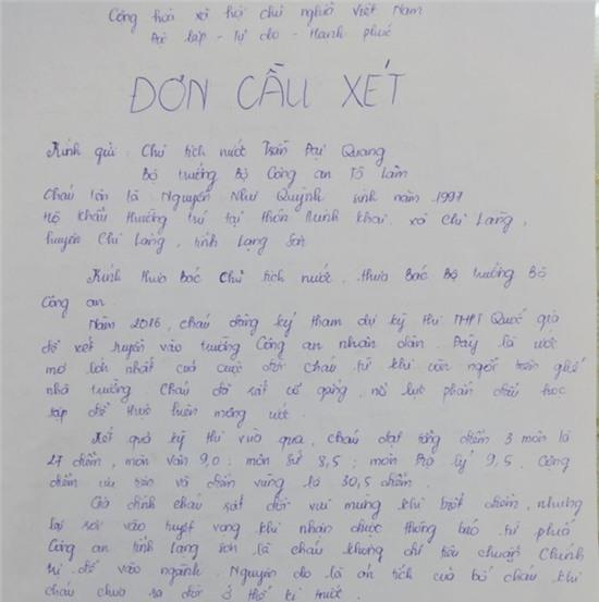 Ba nu sinh diem cao truot truong cong an hinh anh 1