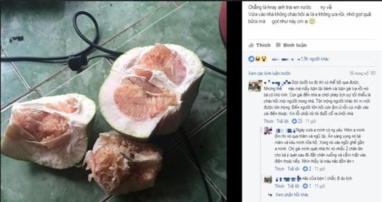 cô gái tố người yêu anh trai bổ bưởi vụng