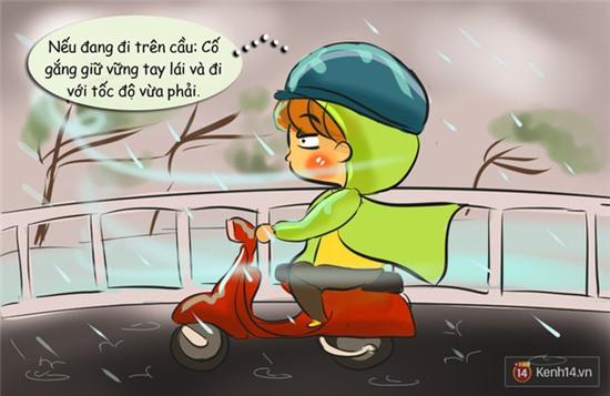 Những nguyên tắc đi đường cần nhớ khi có gió giật mạnh ngày mưa bão - Ảnh 4.