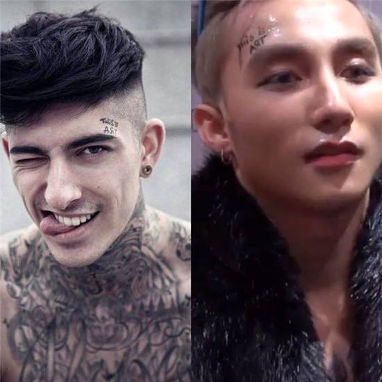 Hình vẽ của Sơn Tùng M-TP trong đêm chung kết The Face bị soi giống hệt mẫu Tây - Ảnh 1.