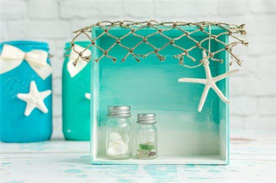 Mang không khí biển về phòng với kệ gỗ vỏ sò cực dễ làm - Ảnh 9.