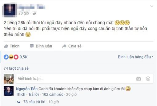 N.T&nbsp;liên tục&nbsp;tung hỏa mù trên trang cá nhân.