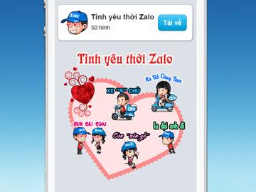 Tỏ tình dễ thương với hình động Valentine trên Zalo
