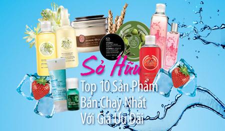 Top 10 sản phẩm bán chạy nhất VN của The Body Shop