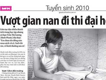 Gặp lại thí sinh vượt gian nan đi thi đại học