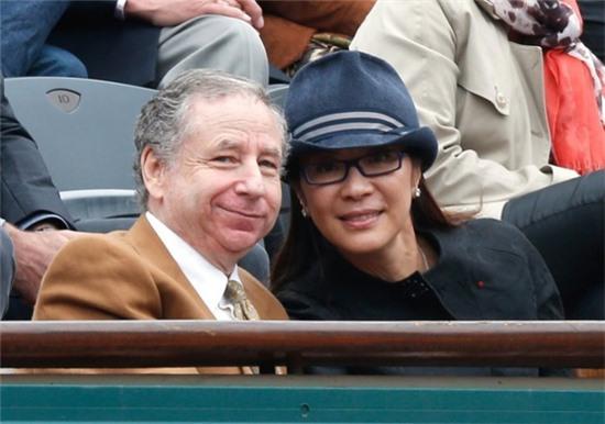 Dương Tử Quỳnh và người tình Jean Todt, Chủ tịch Liên đoàn Ôtô đua Quốc tế, cựu giám đốc điều hành đội đua F1 Ferrari.
