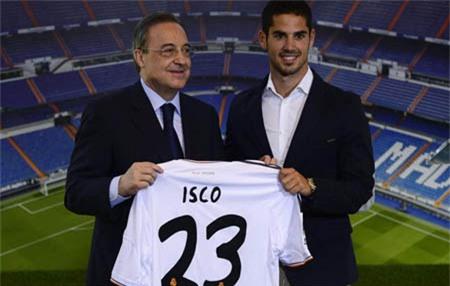 Isco sẽ khoác áo số 23 ở Real Madrid