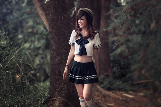 Thiếu nữ xinh đẹp như nhân vật truyện tranh Nhật