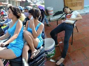Nữ sinh giơ ngực tỏ tình, vén áo khoe chân, chui đầu vào váy!