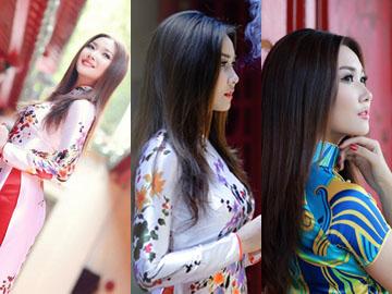Nữ sinh 9X Nhạc viện khoe dáng với áo dài