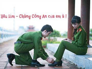 Hình ảnh lãng mạn của những cặp đôi cảnh sát