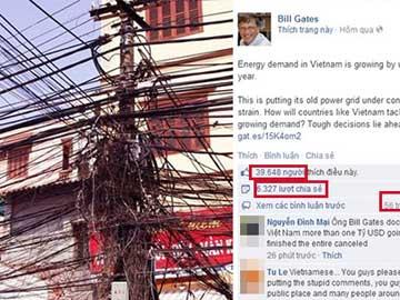 Dân mạng Việt gây náo loạn Facebook của Bill Gates