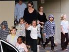 Angelina Jolie rồng rắn đưa các con đi chơi bowling