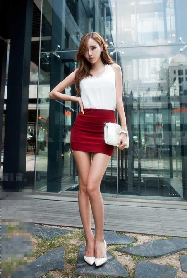 Chân váy ngắn cạp cao ôm dáng rút hai bên  chân váy nhúng nữ giá rẻ chất  lượng thời trang Hàn Quốc mới 2 màu dễ phối đồ  Lazadavn