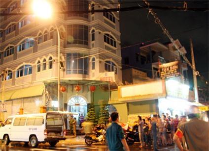 Khách sạn Tân Sơn, quận Gò Vấp nơi xảy ra vụ việc