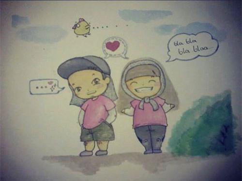 Cực đáng yêu với tranh Chibi của Hari - Tiến Đạt - 1