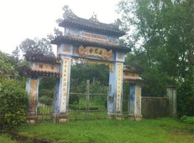 Chùa Kim Quang (TP.Huế), nơi phát hiện thi thể nam thanh niên