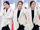 Thời trang sân bay giản dị mà rạng ngời của Kim Tae Hee